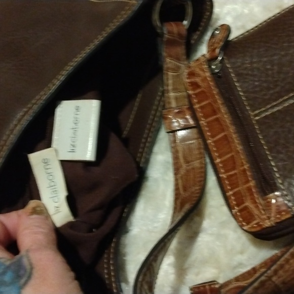 Vintage Liz Claiborne brown purse & wallet - Picture 8 of 13